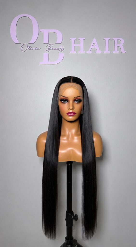 Bonestraight donor hair Jetblack  30 inches